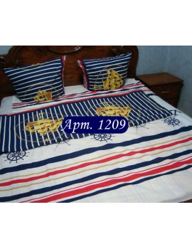 Двуспальный комплект постельного белья из бязи, Арт. 1209