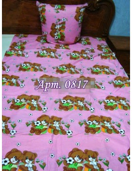 Постельное в детскую кроватку, манеж Заботливые Мишки розовый 0817 М
