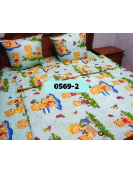 Комплект постельного в детскую кроватку, манеж МИШКИ 0569-2 М