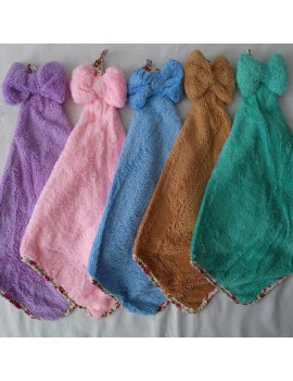 Детские полотенца микрофибра с петелькой "Бантик" 30*50 см