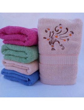 ЛИЦЕВОЕ махровое полотенце с вышивкой. Махровые полотенца фото 102-2