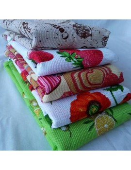 Вафельные полотенца для кухни Тернополь, размер 35*55см (в уп. 25 шт) 401