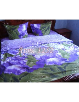 Двуспальный комплект постельного белья из ранфорса, рисунок 3Д, 100% хлопок, Арт.1252