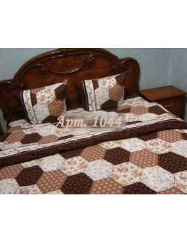 Двуспальный комплект постельного белья из ранфорса, рисунок 3Д, 100% хлопок, Арт.1044