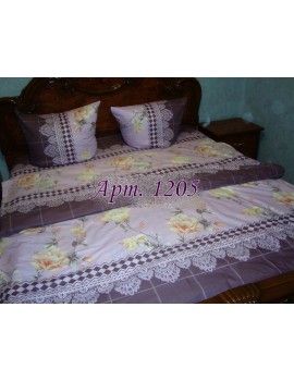 Двуспальный комплект постельного белья из ранфорса, рисунок 3Д, 100% хлопок, Арт.1205