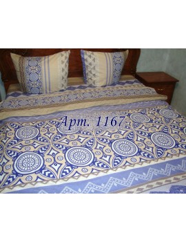 Полуторный комплект постельного, ранфорс, рисунок 3Д, 100% хлопок, Арт. 1167