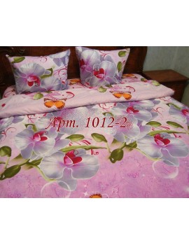Семейный комплект постельного белья из ранфорса, рисунок 3Д, 100% хлопок, Арт. 1012-2