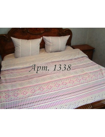 Двуспальный комплект постельного белья из бязи, Орнамент петельки, Арт. 1338