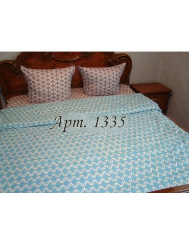 Двуспальный комплект постельного белья из бязи, с геометрическим рисунком Арт. 1335