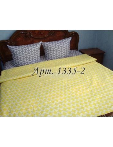 Двуспальный комплект постельного белья из бязи, с геометрическим узором, Арт. 1335-2