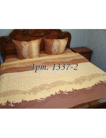Двуспальный комплект постельного белья из бязи, Бежевое, Арт. 1337-2