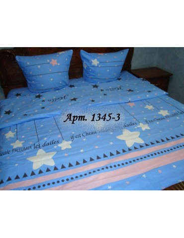 Двуспальный комплект постельного белья из бязи, Арт.  1345-3