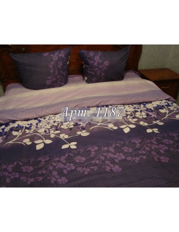 Двуспальный комплект постельного белья из ранфорса, рисунок 3Д, 100% хлопок, Арт.1187