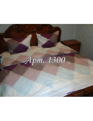 Евро-комплект постельного белья из ранфорса, рисунок 3Д, 100% хлопок, Арт. 1300