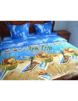 Двуспальный комплект постельного белья из бязи, Арт. 1270