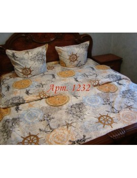 Семейный комплект постельного белья из бязи, Арт. 1232