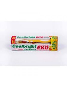 Зубная паста из природных компонентов Coolbright EKO + щетка в подарок 175 г