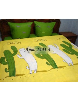 Семейный комплект постельного белья из бязи, Арт. 1431-4