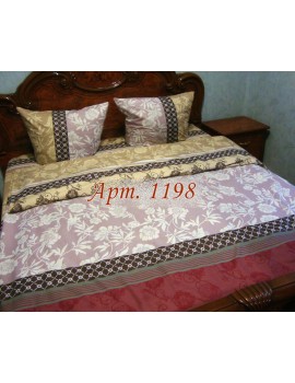 Двуспальный комплект постельного белья из ранфорса, рисунок 3Д, 100% хлопок, Арт.1198