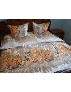 Двуспальный комплект постельного белья из ранфорса, рисунок 3Д, 100% хлопок, Арт.1036-2