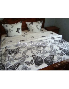 Двуспальный комплект постельного белья из ранфорса, рисунок 3Д, 100% хлопок, Арт. 0144-2