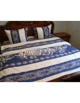 Двуспальный комплект постельного белья из ранфорса, рисунок 3Д, 100% хлопок, Арт.1237