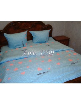Двуспальный комплект постельного белья из ранфорса, рисунок 3Д, 100% хлопок, Арт. 1299