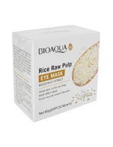 Патчі для очей Bioaqua Rice Raw Pulp з екстрактом рису (60 штук, 30 пар)