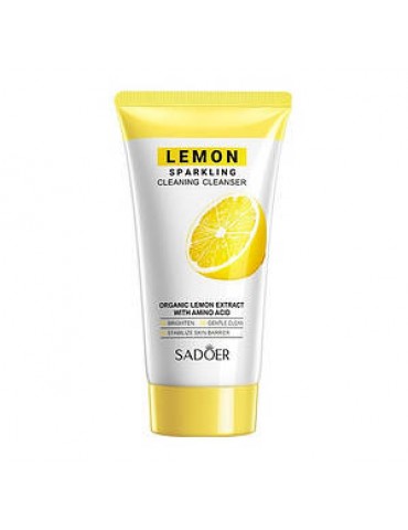 Пінка для обличчя Sadoer Organic Lemon з екстрактом лимона 150 g