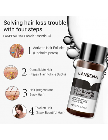 Есенція для росту волосся Lanbena Hair Growth Essential Oil 20 ml