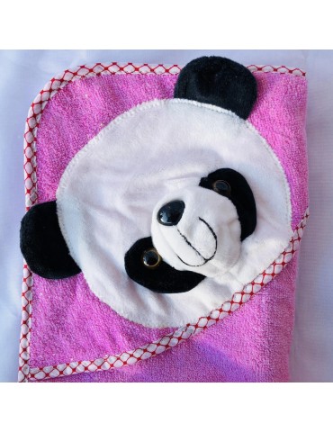 Детское полотенце-уголок для купания "Панда", размер 85*85 см