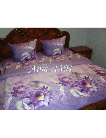 Двуспальный комплект постельного белья из ранфорса, рисунок 3Д, 100% хлопок, Арт. 1301