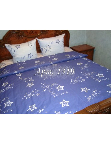 Двуспальный комплект постельного белья из ранфорса, рисунок 3Д, 100% хлопок, Арт.1319